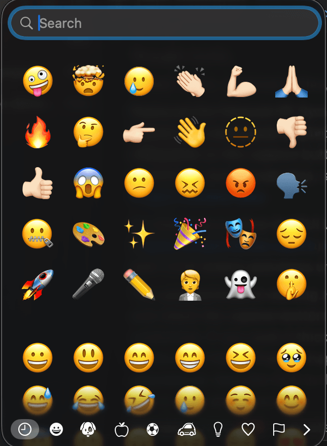 Prompt My Notch emoji sticker picker